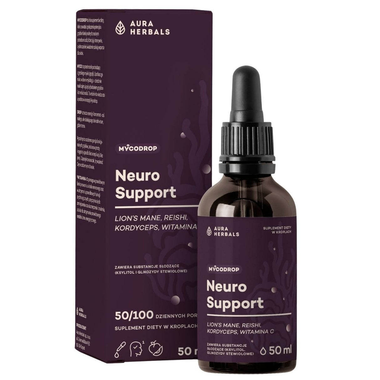 Aura Herbals Mycodrop Neuro Support, Drops - 50 ml