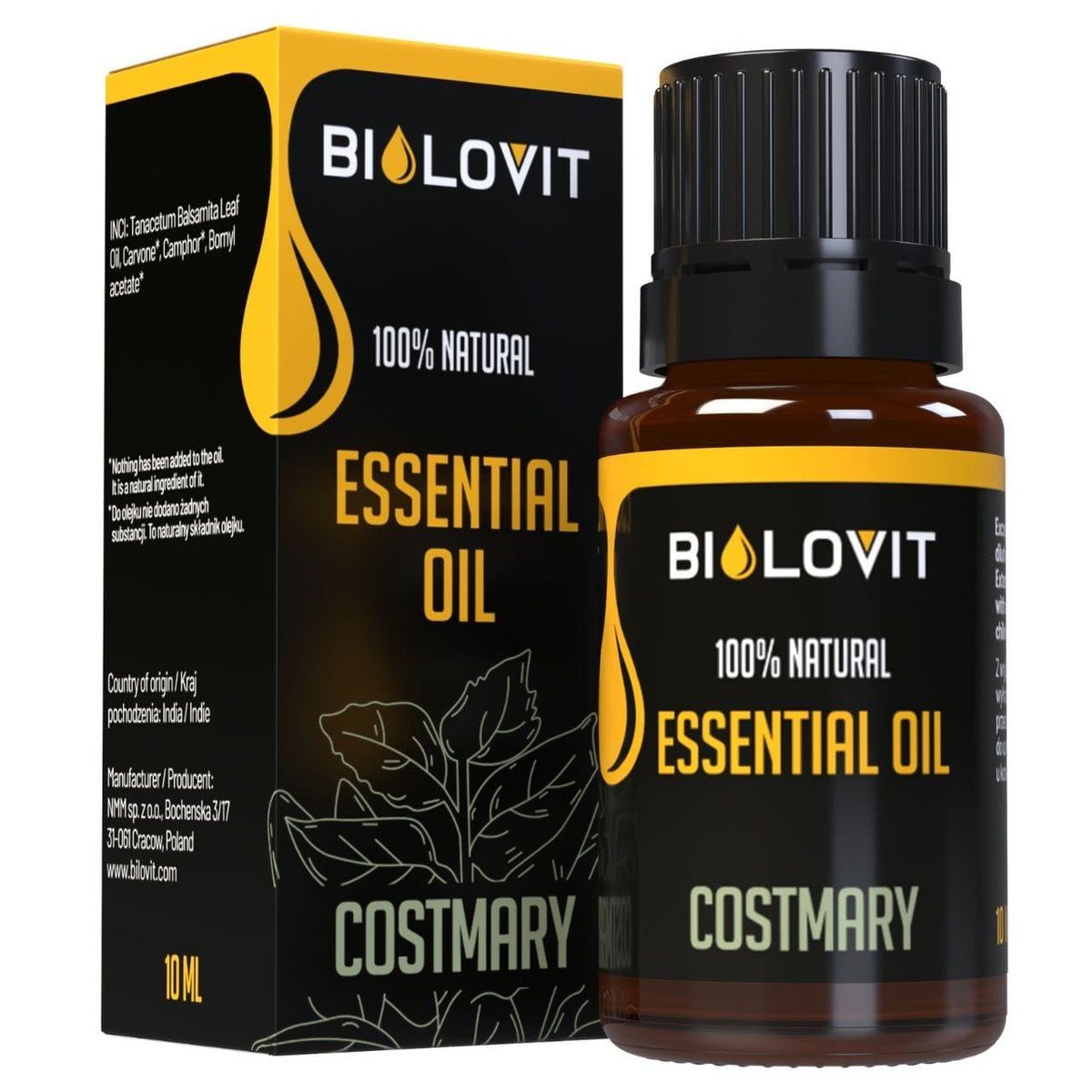 Bilovit Costmary Essential Oil - 10 ml