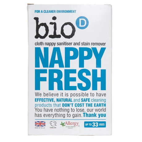 Bio-D Nappy Fresh Antibacterial Powder Additive for Nappy Washing - 500 g