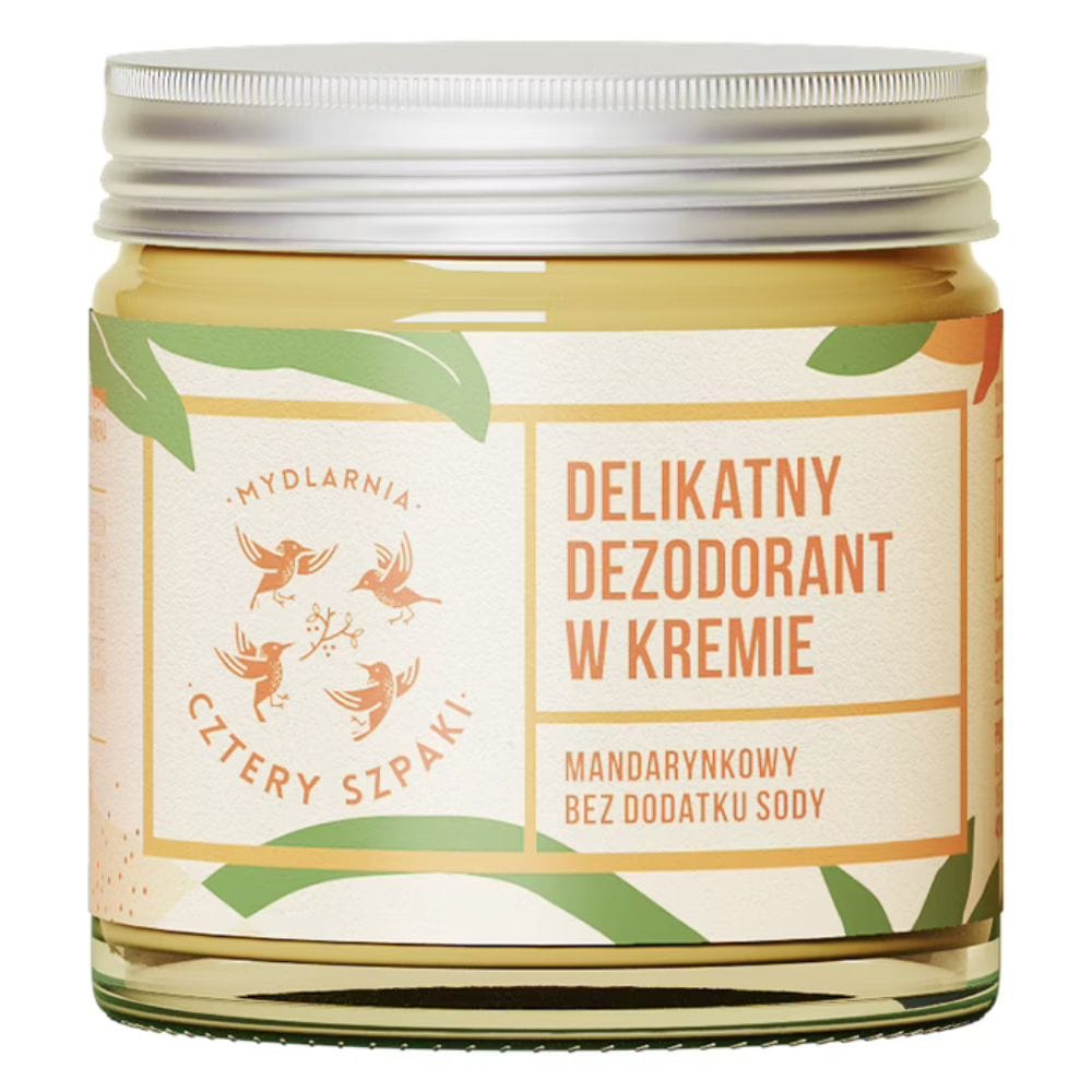 Cztery Szpaki Cream Deodorant Soda-free, Tangerine - 60 ml