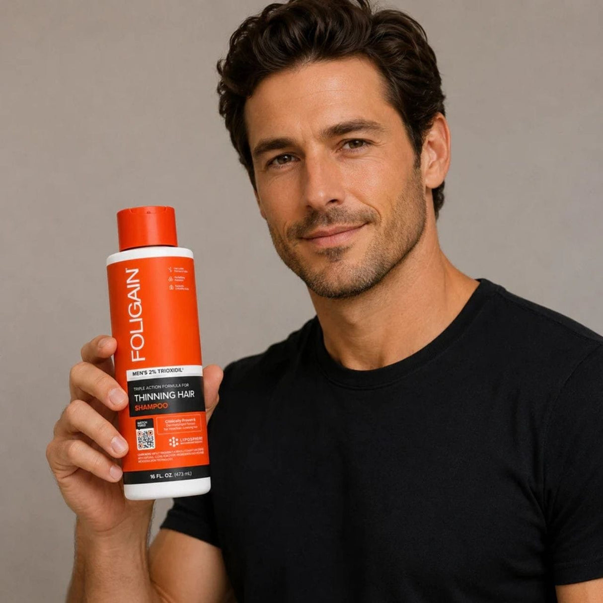 Foligain Triple Action Shampoo for Men - 473 ml