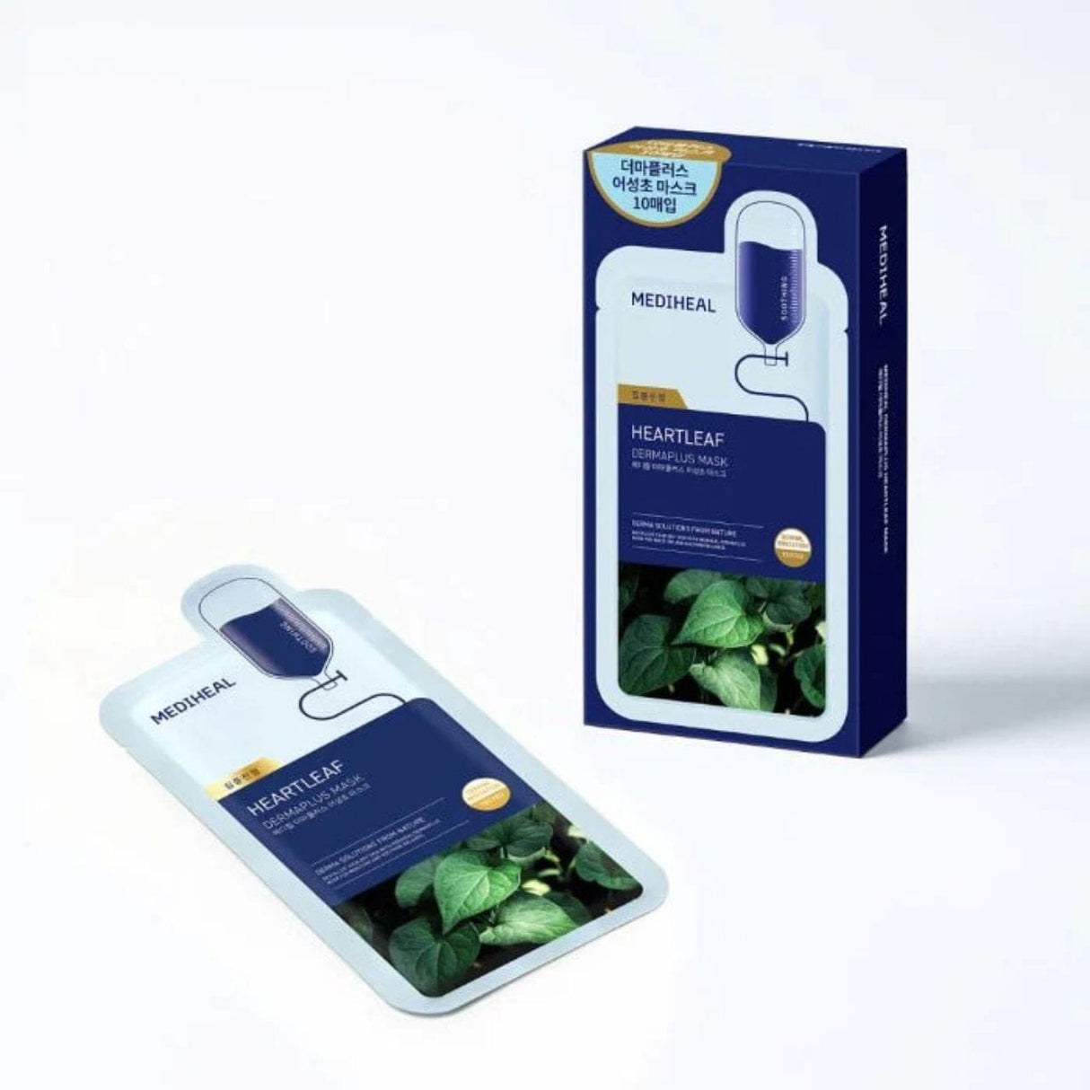 Mediheal Heartleaf Soothing Sheet Mask - 10 Pieces