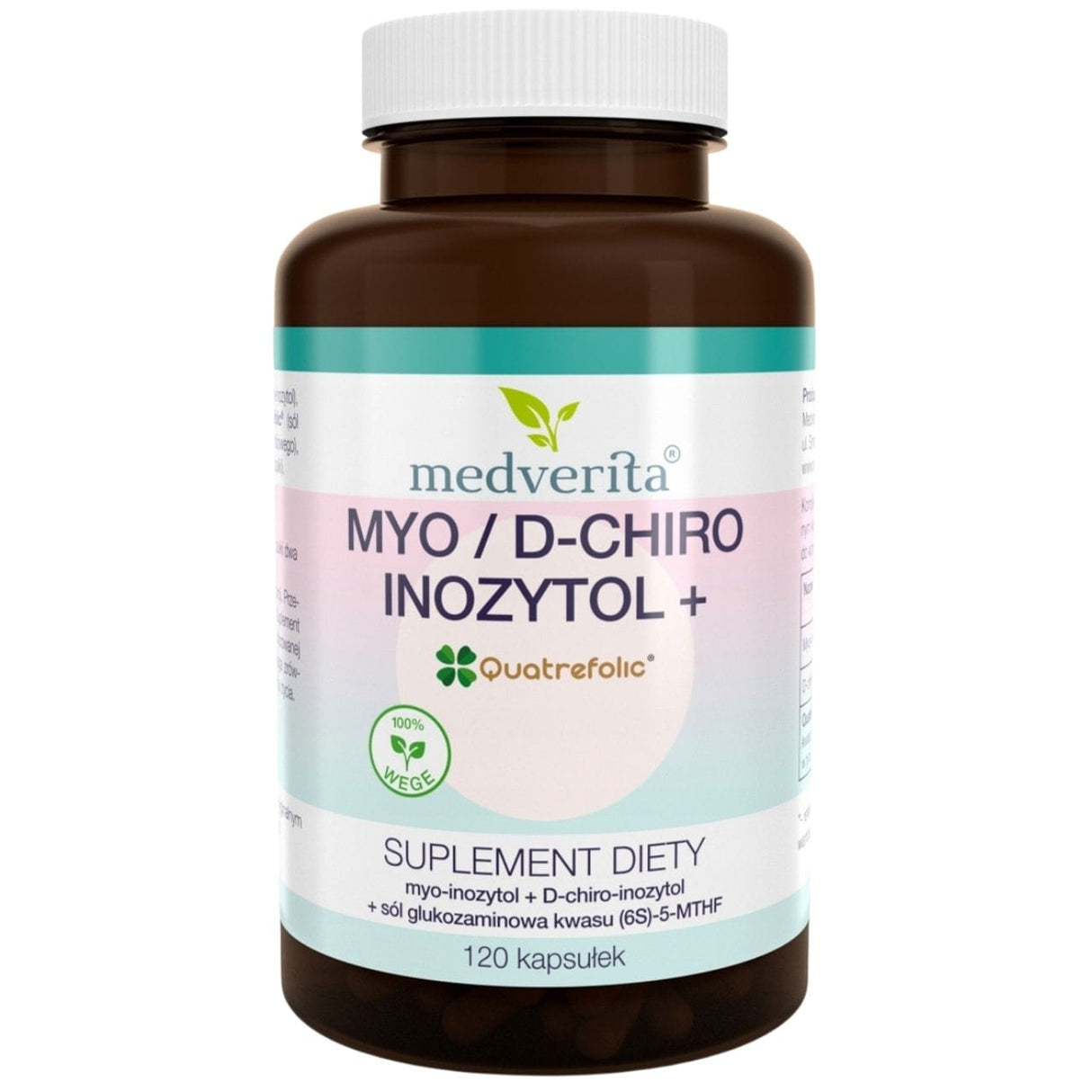 Medverita Myo/D-Chiro Inozytol + Quatrefolic® 500 mg - 120 Capsules