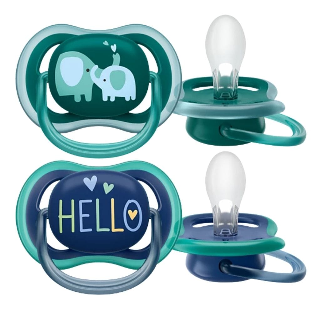 Philips Avent Ultra Air Hard Pacifier, 18+ Months, Boy - 2 Pieces