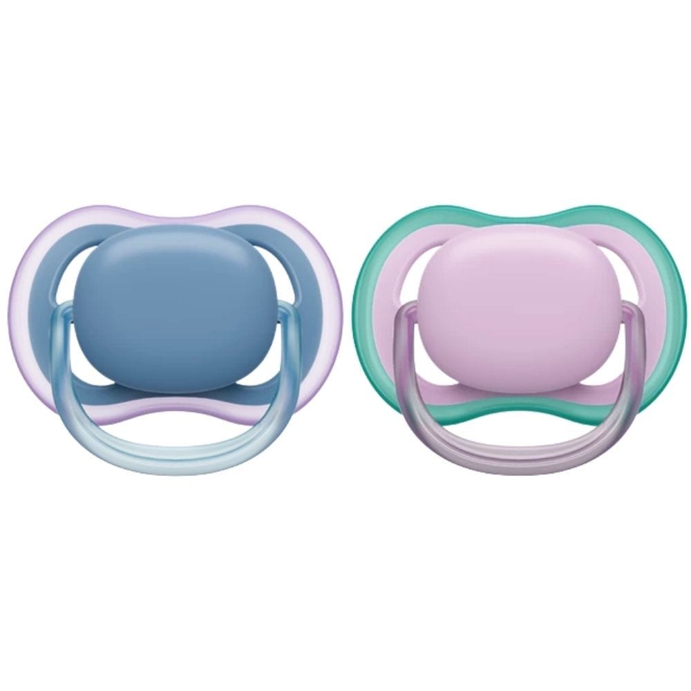Philips Avent Ultra Air Pacifier, 6-18 Months, Girl - 2 Pieces