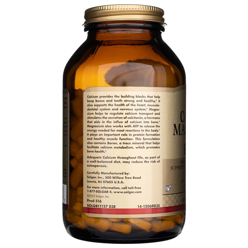 Solgar Calcium Magnesium Plus Boron - 250 Tablets