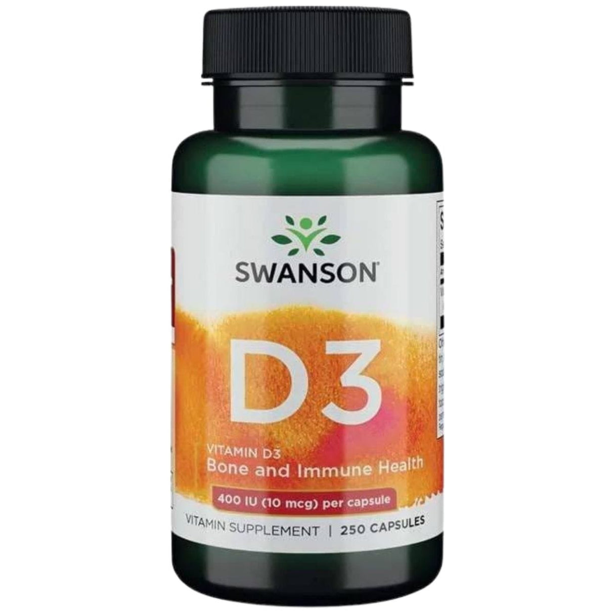 Swanson Vitamin D3 4000 IU (10 mcg) - 250 Capsules