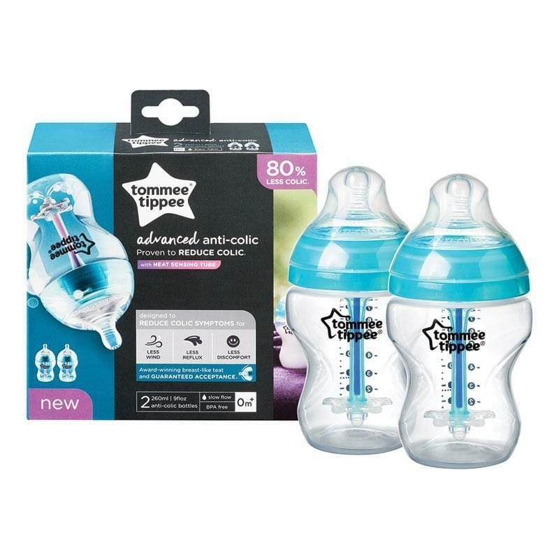 Tommee Tippee Advanced Anti-Colic Bottle 0m+ 260 ml - 2 Pieces
