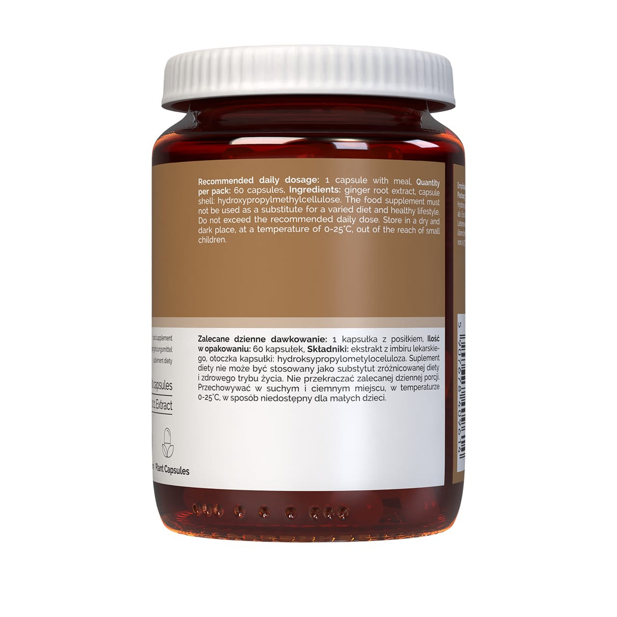 Vitaler's Ginger Root 500 mg – 60 Capsules