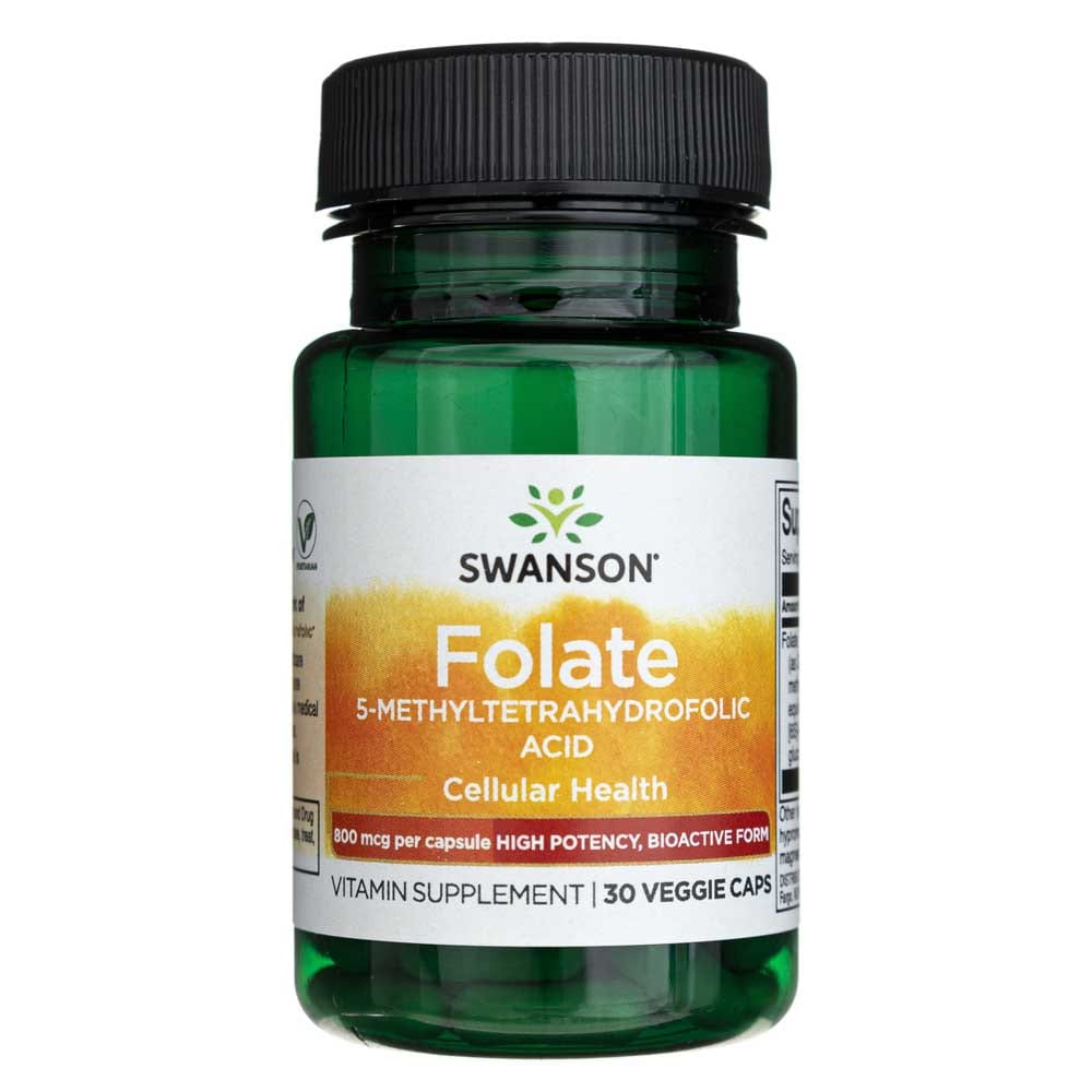 Swanson Folic Acid (Quatrefolic®) - 30 Veggie Caps