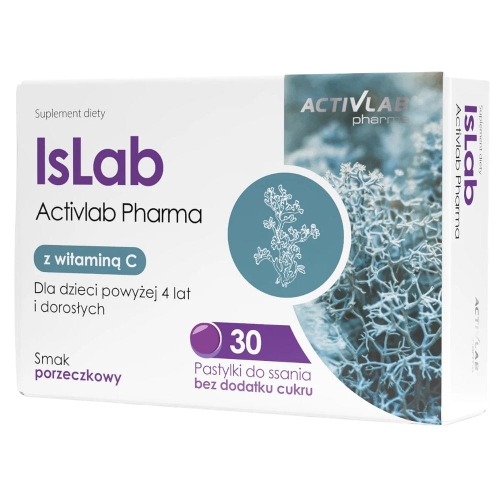 Activlab Pharma IsLab with Vitamin C, Blackcurrant - 30 Lozenges