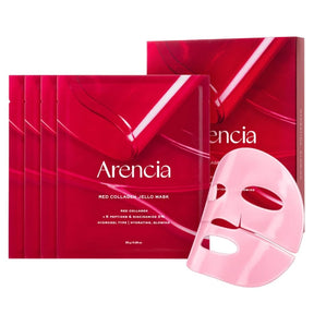 Arencia Red Collagen Firming Sheet Masks - 4 pieces