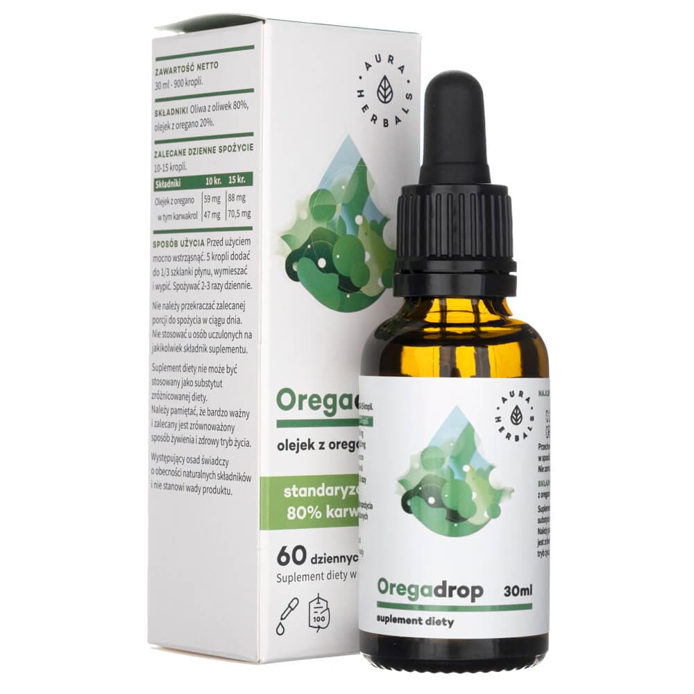 Aura Herbals Oregadrop Oregano Oil, Drops - 30 ml