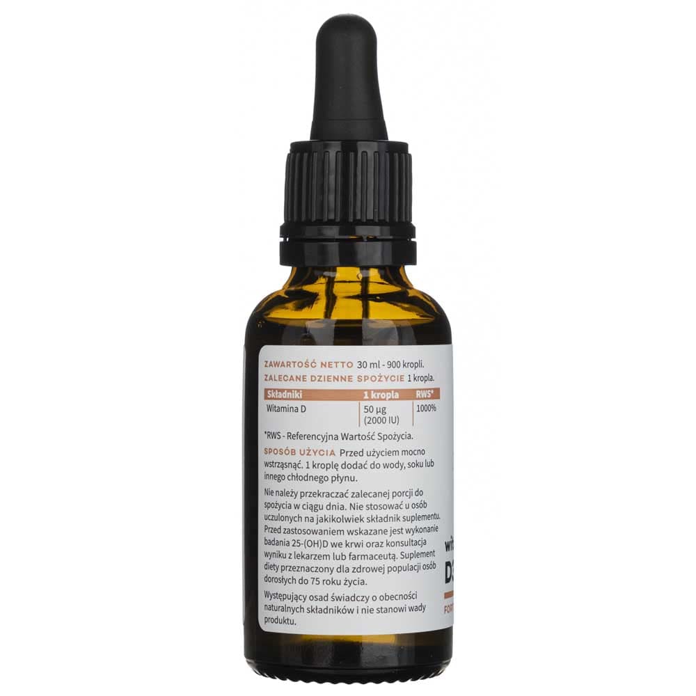 Aura Herbals Vitamin D3 FORTE, MCT, drops 2000 IU - 30 ml