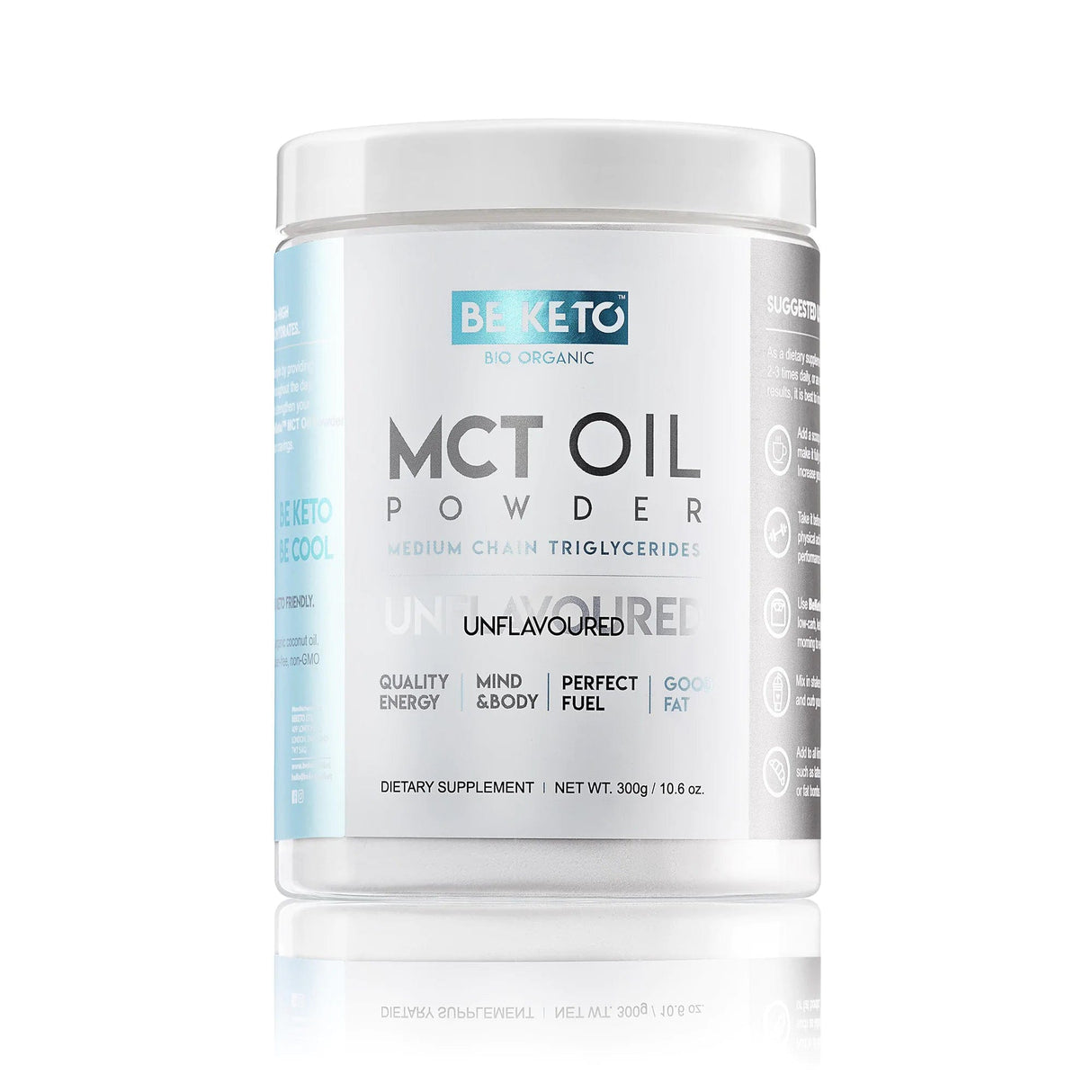 BeKeto MCT Oil Powder, Unflavoured - 100 g