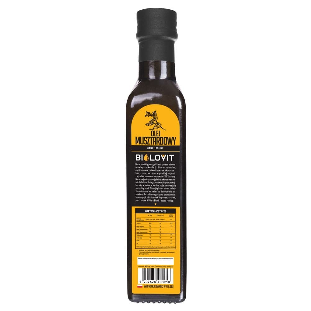 Bilovit Mustard Oil Cold Pressed - 250 ml