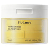 Biodance Vita Niacinamide Gel Toner Pads - 60 Pieces