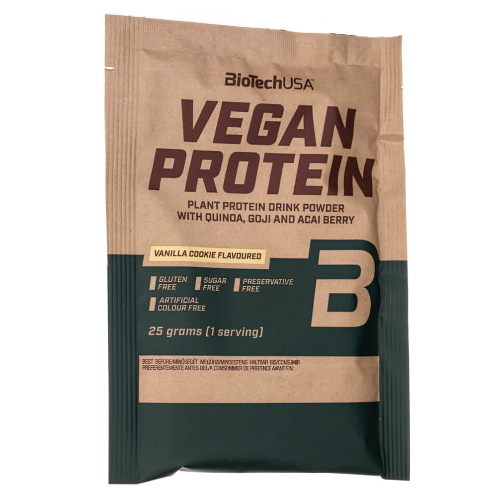 BioTech USA Vegan Protein, Vanilla Cookie Flavoured - 25 g