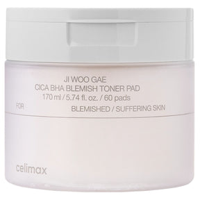 Celimax Ji Woo Gae Cica BHA Blemish Exfoliating Face Pads - 60 Pieces