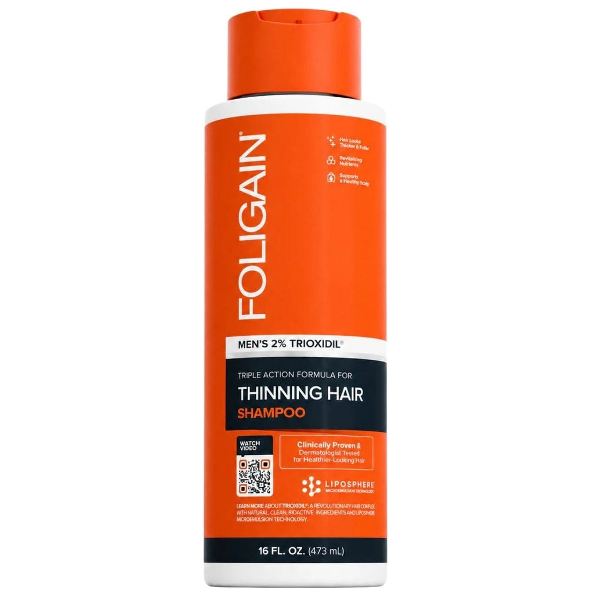 Foligain Triple Action Shampoo for Men - 473 ml