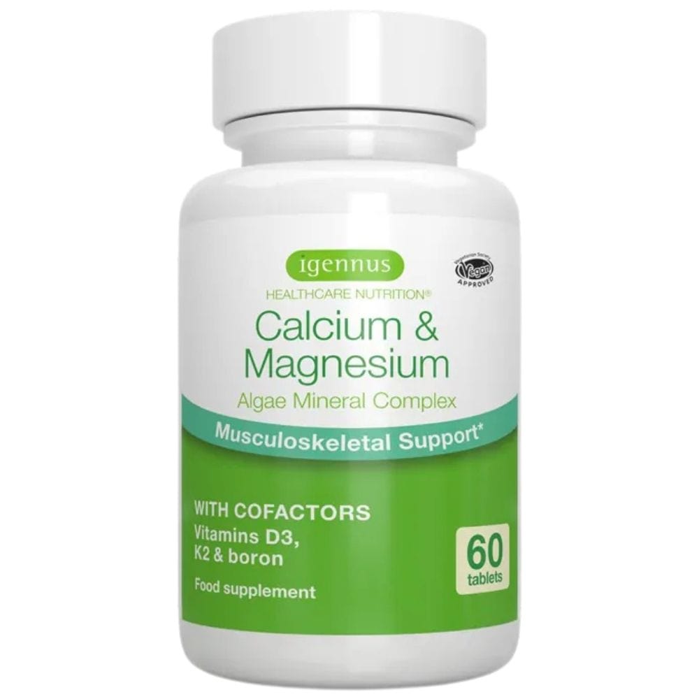 Igennus Calcium & Magnesium Algae Mineral Complex - 60 Tablets