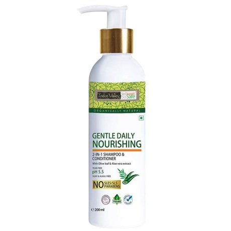 Indus Valley Gentle 2-in-1 Shampoo for Daily Use – 200 ml