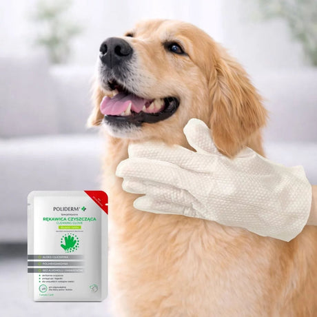 JM Sante Poliderm Specialised Cleaning Glove for Dog and Cat - 1 Piece