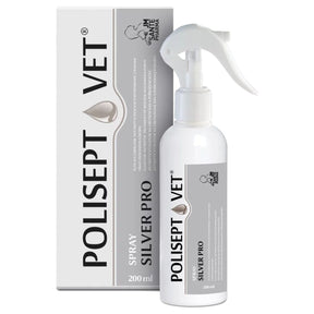 JM Sante Polisept Vet Spray Silver Pro for Wounds for Dogs and Cats - 200 ml