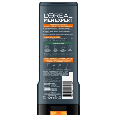 L'Oréal Paris Men Expert Magnesium Defence XXL Shower Gel - 400 ml