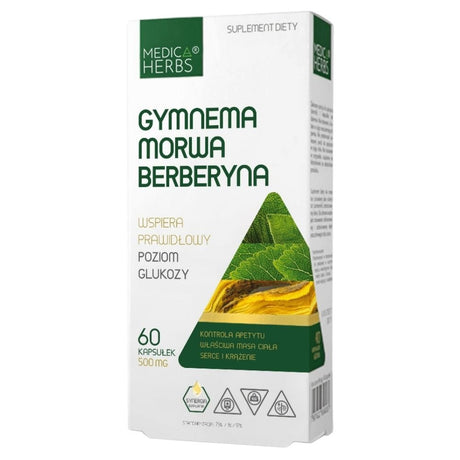 Medica Herbs Gymnema Mulberry Berberine - 60 Capsules