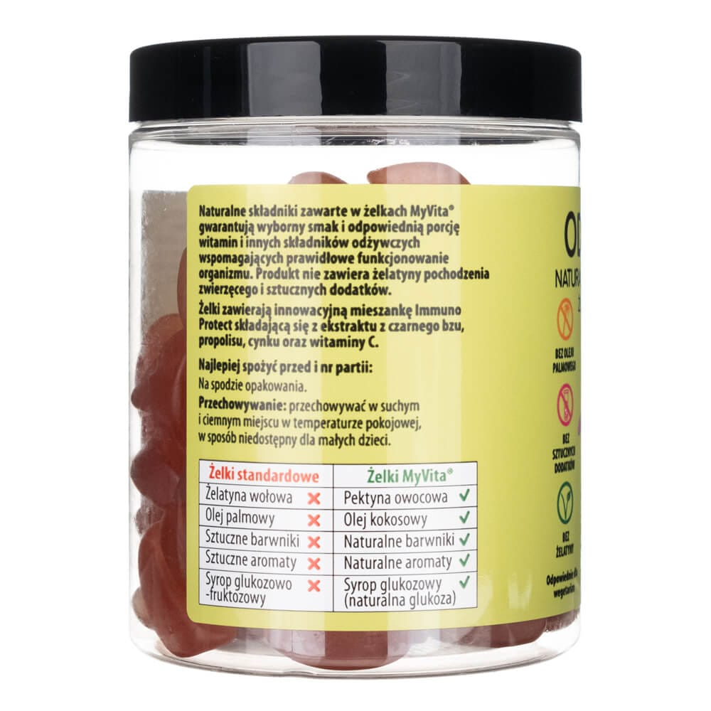 MyVita Immunity Natural Citrus Pectin Jelly - 60 Gummies