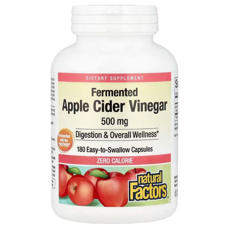 Natural Factors Apple Cider Vinegar 500 mg - 180 Capsules