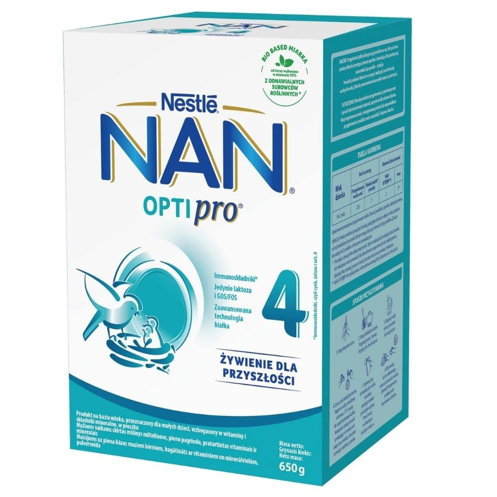 Nestle NAN OPTIpro 4, Milk-Based Product for Infants - 650 g