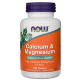 Now Foods Calcium & Magnesium - 100 Tablets