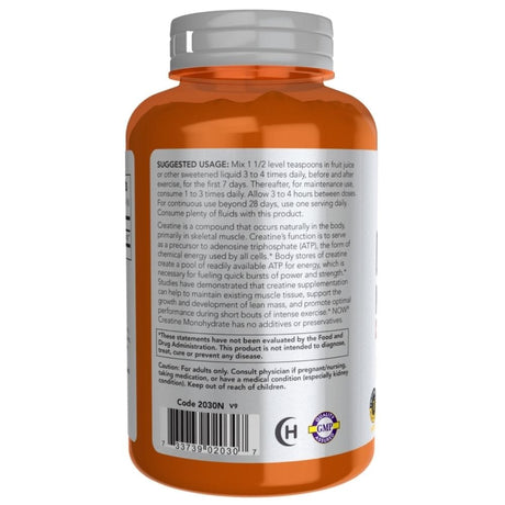 Now Foods Creatine Monohydrate Powder - 227 g