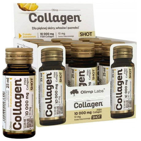 Olimp Collagen Shot 10 000 mg, Pineapple - 25 ml x 20