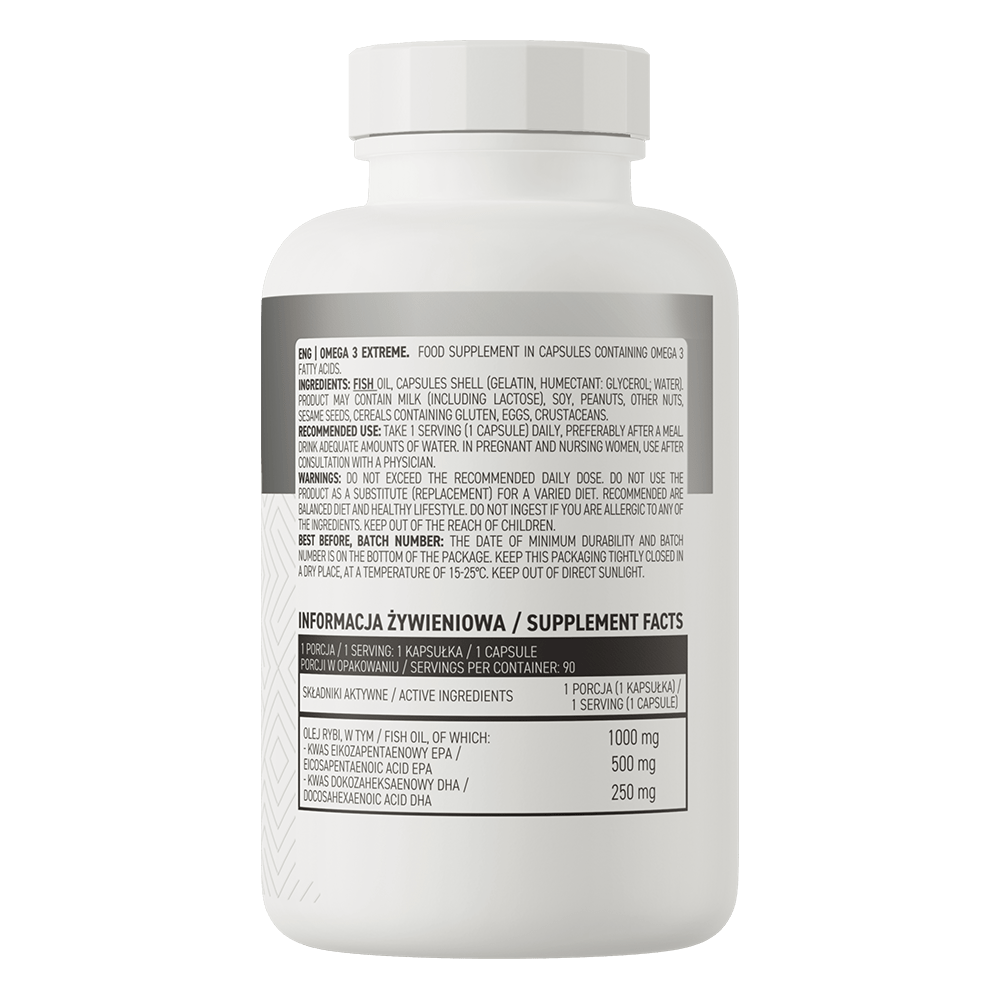 Ostrovit Omega 3 Extreme (500 EPA / 250 DHA) - 90 Capsules