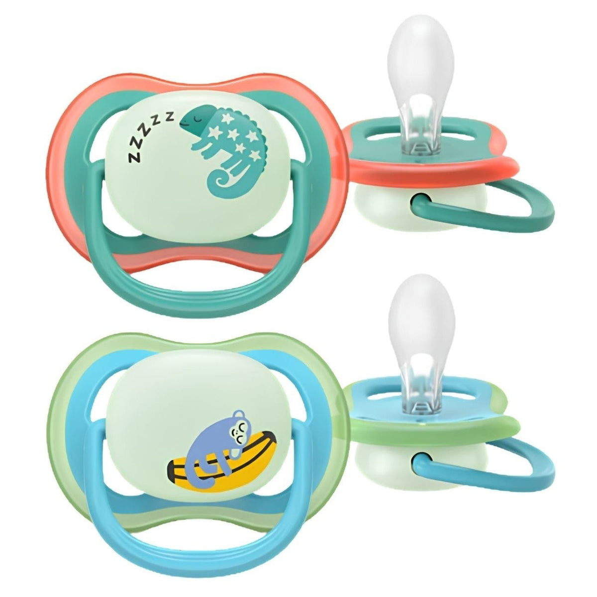 Philips Avent Ultra Air Nighttime Pacifier, 6-18 Months - 2 Pieces