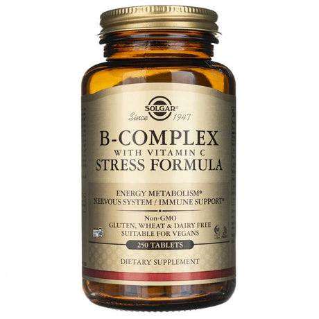 Solgar B-Complex with Vitamin C Stress Formula - 250 Tablets