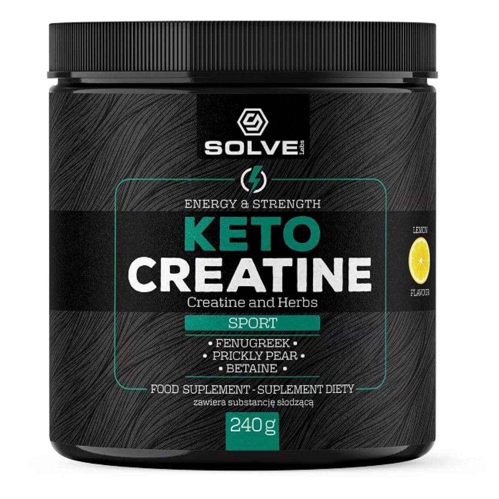 Solve Labs Keto Creatine Monohydrate, Lemon - 240 g