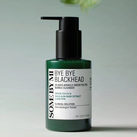 Some By Mi Bye Bye Blackhead 30 Days Miracle Green Tea Tox Bubble Cleanser - 120 ml