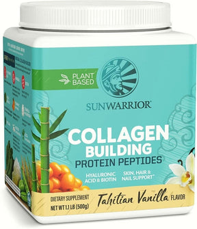 Sunwarrior Collagen Building Protein Peptides, Tahitian Vanilla - 500 g