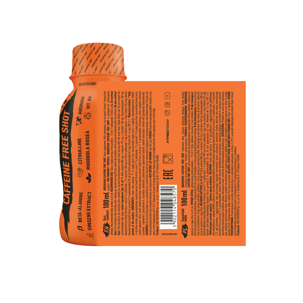 Trec Nutrition Boogieman Pre-Workout Shot Peach Ice Tea - 100 ml