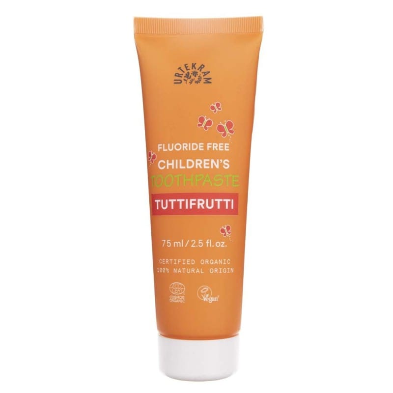 Urtekram Children's Toothpaste Fluoride-Free, Tuttifrutti - 75 ml