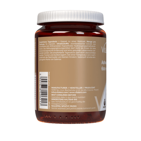 Vitaler's Ashwagandha 9% 600 mg - 60 Capsules