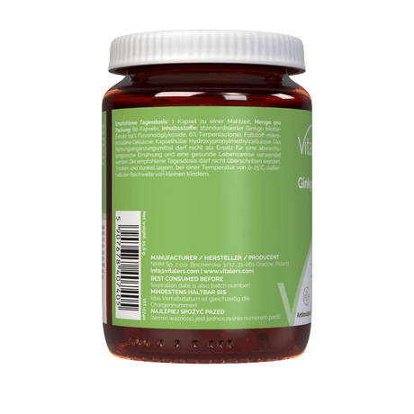 Vitaler's Ginkgo Biloba 120 mg - 60 Capsules