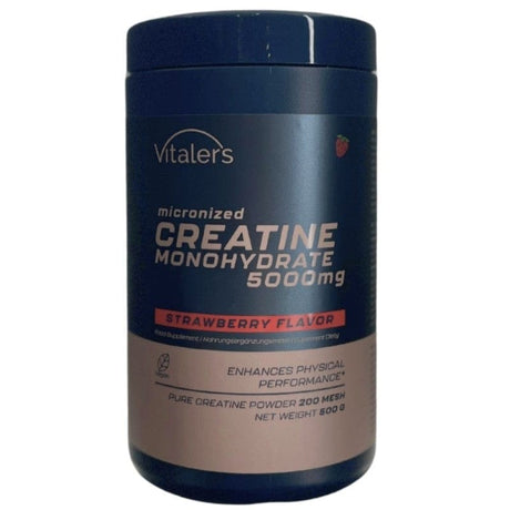 Vitaler's Sport Micronized Creatine Monohydrate 5000 mg, Strawberry - 500 g