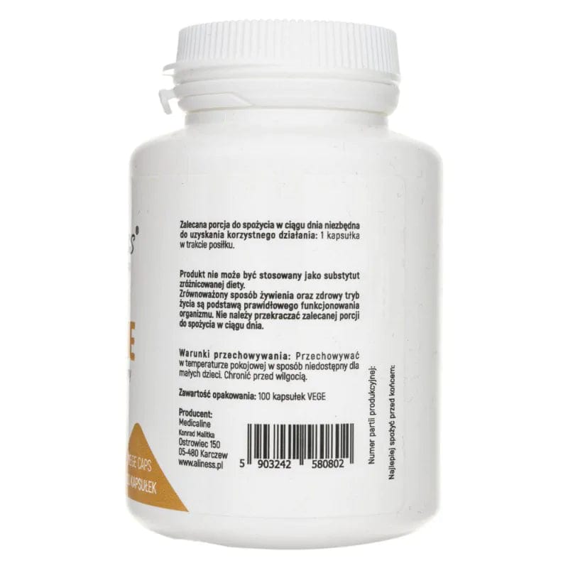 Aliness L-Lysine (Hydrochloride) 500 mg - 100 Capsules