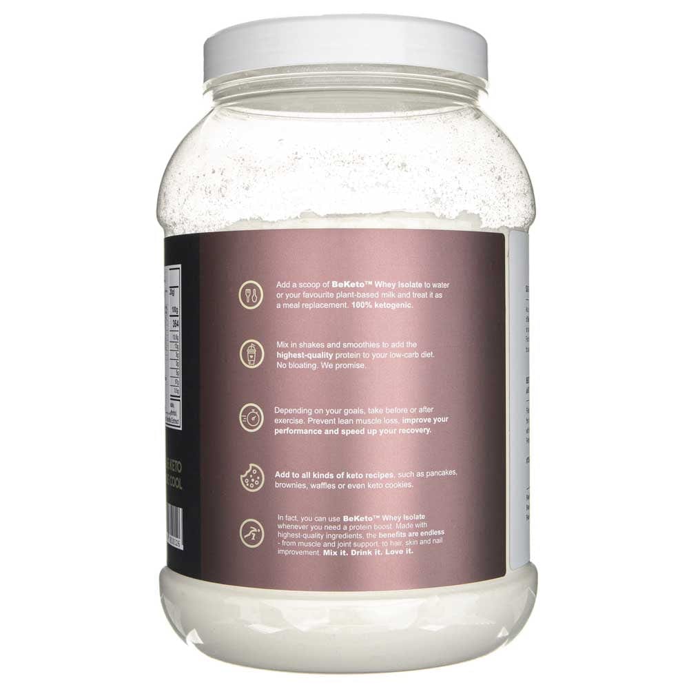 BeKeto Keto Protein Isolate with MCT, French Vanilla - 800 g