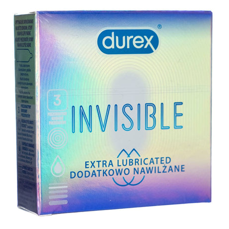 Durex Invisible Extra Lubricated Condoms - 3 pieces